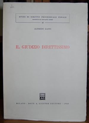 Immagine del venditore per IL GIUDIZIO DIRETTISSIMO venduto da Fbula Libros (Librera Jimnez-Bravo)