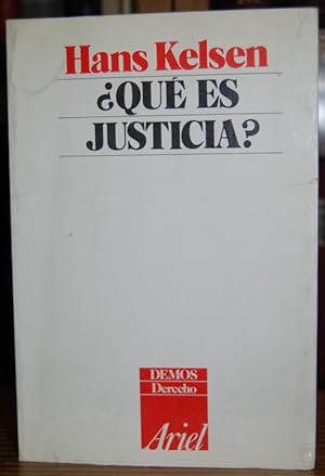Imagen del vendedor de QUE ES JUSTICIA? Edicin y traduccin de Albert Calsamiglia a la venta por Fbula Libros (Librera Jimnez-Bravo)