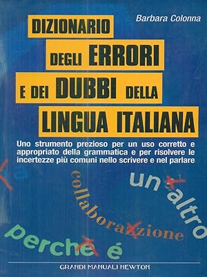 Immagine del venditore per Dizionario degli errori e dei dubbi della lingua italiana. venduto da Librodifaccia