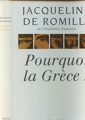 Imagen del vendedor de POURQUOI LA GRECE?. a la venta por Le-Livre