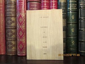 Bild des Verkufers fr Des Litanies de Jsus et de Marie compares aux anciennes Litanies. zum Verkauf von Librairie FAUGUET