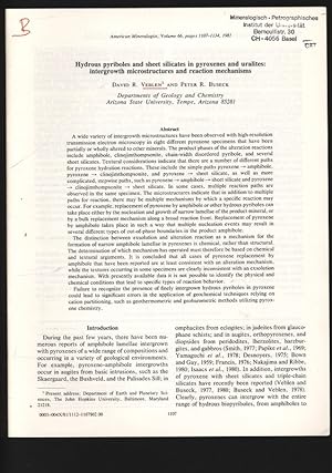 Seller image for Hydrous pyriboles and sheet silicates in pyroxenes and uralites: intergrowth microstructures and reaction mechanisms. American Mineralogist, Volume 66, pages 1107-1134, 1981. for sale by Antiquariat Bookfarm