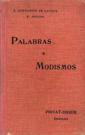 Seller image for Palabras y modismos for sale by JP Livres