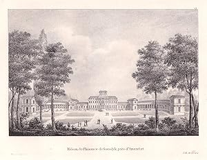 Bild des Verkufers fr Maison de Plaisance de Soesdyk, pres d'Amersfort" - Amersfoort Schloss Palast Palais Lithographie Cloet Niederlande Pays-Bas zum Verkauf von Antiquariat Steffen Vlkel GmbH