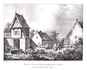 Bild des Verkufers fr Restes du Chateau de Dry Toren, a Perck pres Vilvorde" - Vilvoorde Vilvorde Flandern Flmisch-Brabant Lithographie Cloet Belgique Belgien zum Verkauf von Antiquariat Steffen Vlkel GmbH