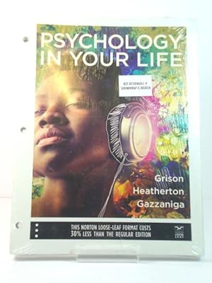 Immagine del venditore per Psychology in Your Life (Norton Loose Leaf) venduto da PsychoBabel & Skoob Books