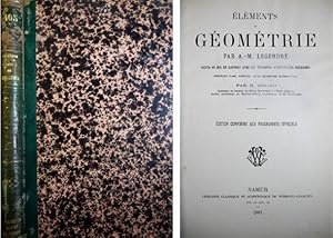 Imagen del vendedor de Elments de Gomtrie. Prcds d'une Histoire de la Gometrie lmentaire par H. Girard. a la venta por Hesperia Libros