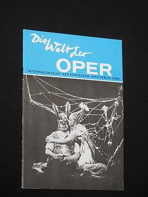 Imagen del vendedor de Die Welt der Oper. Informationsblatt der Komischen Oper Berlin, 3/1969 a la venta por Fast alles Theater! Antiquariat fr die darstellenden Knste