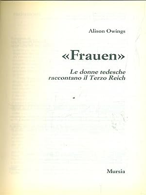 Seller image for Frauen for sale by Librodifaccia