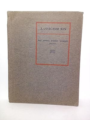 Bild des Verkufers fr Huit annes d'action musicale (1903-1911) zum Verkauf von Librera Miguel Miranda