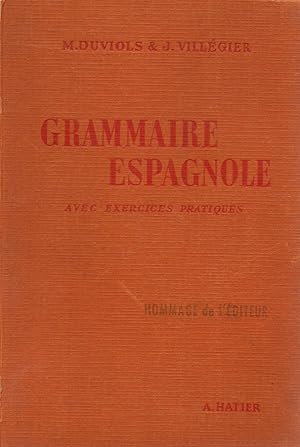 Seller image for Grammaire espagnole avec exercices pratiques for sale by JP Livres