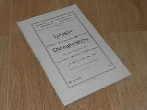 Programme: Leinster Inter County Athletic and Cycling Championships at Show Grounds, Enniscorthy,...