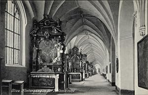Ansichtskarte / Postkarte Oliva Danzig, Klostergang in der Schlosskirche