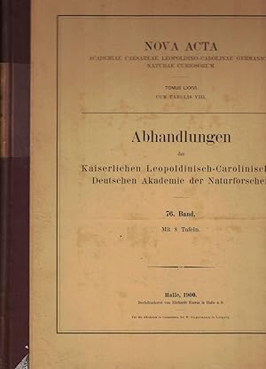 Abhandlungen der Kaiserlichen Leopoldinisch-Carolinischen Deutschen Akademie der Naturforscher. 7...