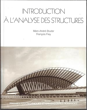 Bild des Verkufers fr Introduction  l'analyse des structures zum Verkauf von Bouquinerie Le Fouineur