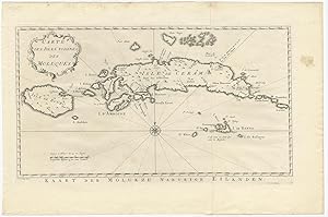 Antique Map of Ceram, Ambon and the Banda islands by J. van Schley (1754)