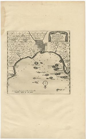 Antique Map of Batavia (Indonesia) by P. van der Aa (1719)