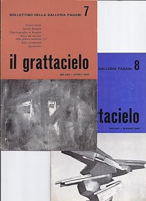 Il Grattacielo : Bollettino della Galleria Pagani 1960-1961. N° 7 - 8 - 9 - 10 - 12 - 13 - 14 - 1...