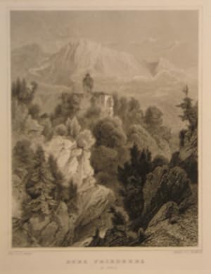 Bild des Verkufers fr Burg Friedberg in Tyrol. Stahlstich v. Rohbock n. Lange aus Schimmer "Das Kaiserthum Oesterreich" Darmstadt 1842, 15 x 12 cm zum Verkauf von Antiquariat Johannes Mller