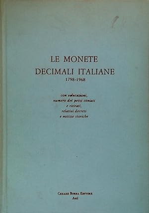 Imagen del vendedor de Le monete decimali italiane 1798-1968 a la venta por FABRISLIBRIS