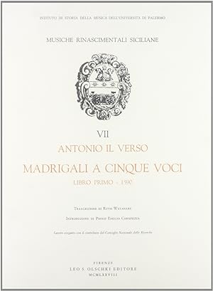 Imagen del vendedor de Madrigali a cinque voci. Libro primo (1590) a la venta por Libro Co. Italia Srl