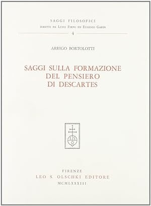 Seller image for Saggi sulla formazione del pensiero di Descartes for sale by Libro Co. Italia Srl