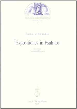 Immagine del venditore per Ioannis Pici Mirandulae expositiones in psalmos venduto da Libro Co. Italia Srl