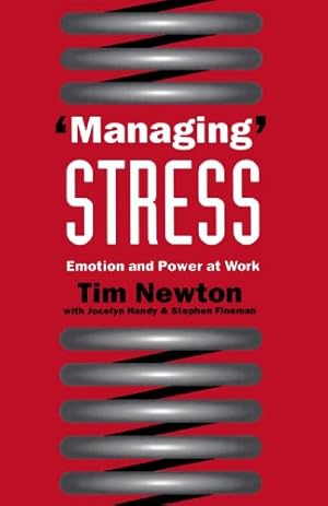 Bild des Verkufers fr Managing Stress: Emotion and Power at Work zum Verkauf von Libro Co. Italia Srl