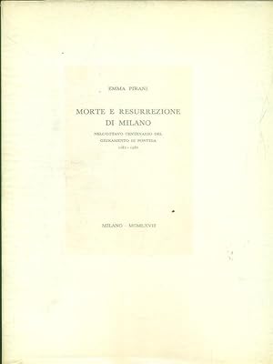 Bild des Verkufers fr Milano e resurrezione di Milano zum Verkauf von Librodifaccia