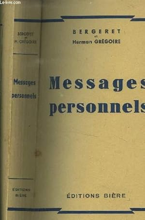 Seller image for MESSAGES PERSONNELS for sale by Le-Livre