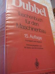 Image du vendeur pour Dubbel Taschenbuch fr den Maschinenbau mis en vente par Alte Bcherwelt