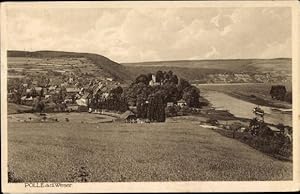 Imagen del vendedor de Ansichtskarte / Postkarte Polle an der Weser in Niedersachsen, Panorama von Ort und Umgebung a la venta por akpool GmbH