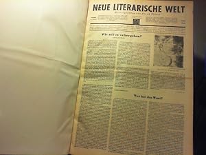 NEUE LITERARISCHE WELT. Zeitung der Deutschen Akademie für Sprache und Dichtung. 1953 - 4 Jahrgan...