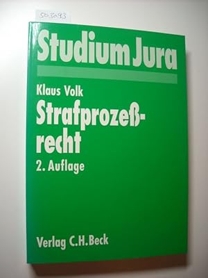 Imagen del vendedor de Strafprozerecht a la venta por Gebrauchtbcherlogistik  H.J. Lauterbach