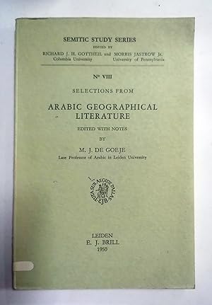 SELECTIONS FROM ARABIC GEOGRAPHICAL LITERATURE