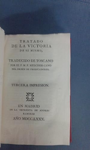 TRATADO DE LA VICTORIA DE SI MISMO.