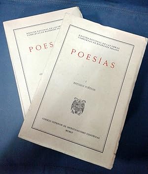 POESIAS. I y II. Completa. Estudios poéticos / Odas, epístolas y tragedias