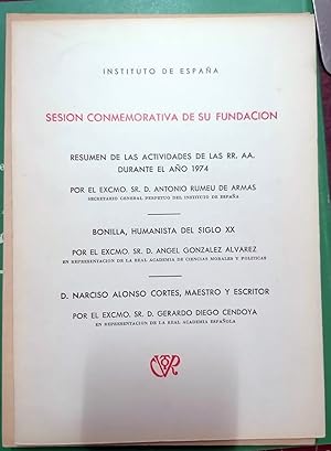 SESIÓN CONMEMORATIVA DE SU FUNDACIÓN