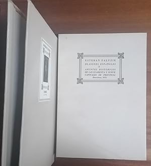 Immagine del venditore per BLASONES ESPAOLES Y APUNTES HISTRICOS DE LAS CUARENTA Y NUEVE CAPITALES DE PROVINCIA (BARCELONA, 1872) venduto da Itziar Arranz Libros & Dribaslibros