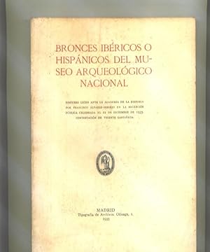 BRONCES IBERICOS O HISPANICOS DEL MUSEO ARQUEOLOGICO NACIONAL