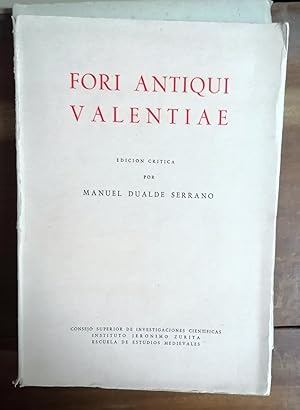 Imagen del vendedor de FORI ANTIQUI VALENTIAE a la venta por Itziar Arranz Libros & Dribaslibros