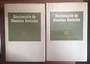 DICCIONARIO DE CIENCIAS SOCIALES. (Obra Completa. I y II)