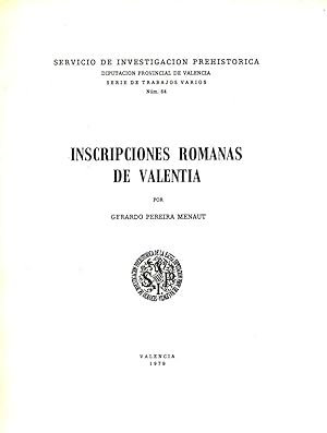 INSCRIPCIONES ROMANAS DE VALENTIA