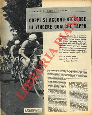 Bild des Verkufers fr Coppi si accontenterebbe di vincere qualche tappa. zum Verkauf von Libreria Piani