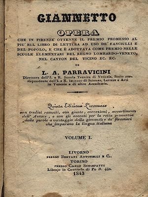 Seller image for Giannetto opera 3vv for sale by Librodifaccia