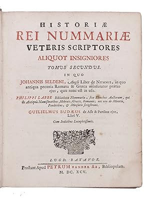 Historiae rei nummariae veteris scriptores aliquot insigniores . Including: HOST, Matthäus. Tres ...