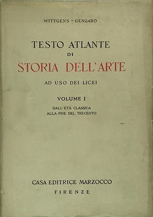 Testo Atlante di Storia dell'Arte ad uso dei Licei (3 volumi)