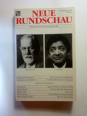Imagen del vendedor de Neue Rundschau a la venta por ANTIQUARIAT Franke BRUDDENBOOKS