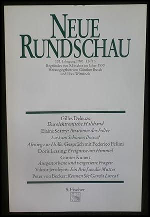 Bild des Verkufers fr Neue Rundschau 90/3. 101. Jahrgang. Heft 3 zum Verkauf von ANTIQUARIAT Franke BRUDDENBOOKS