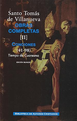 Imagen del vendedor de Obras completas de Santo Tom�s de Villanueva.II: Conciones 41-98.Tiempo Cuaresma a la venta por Imosver